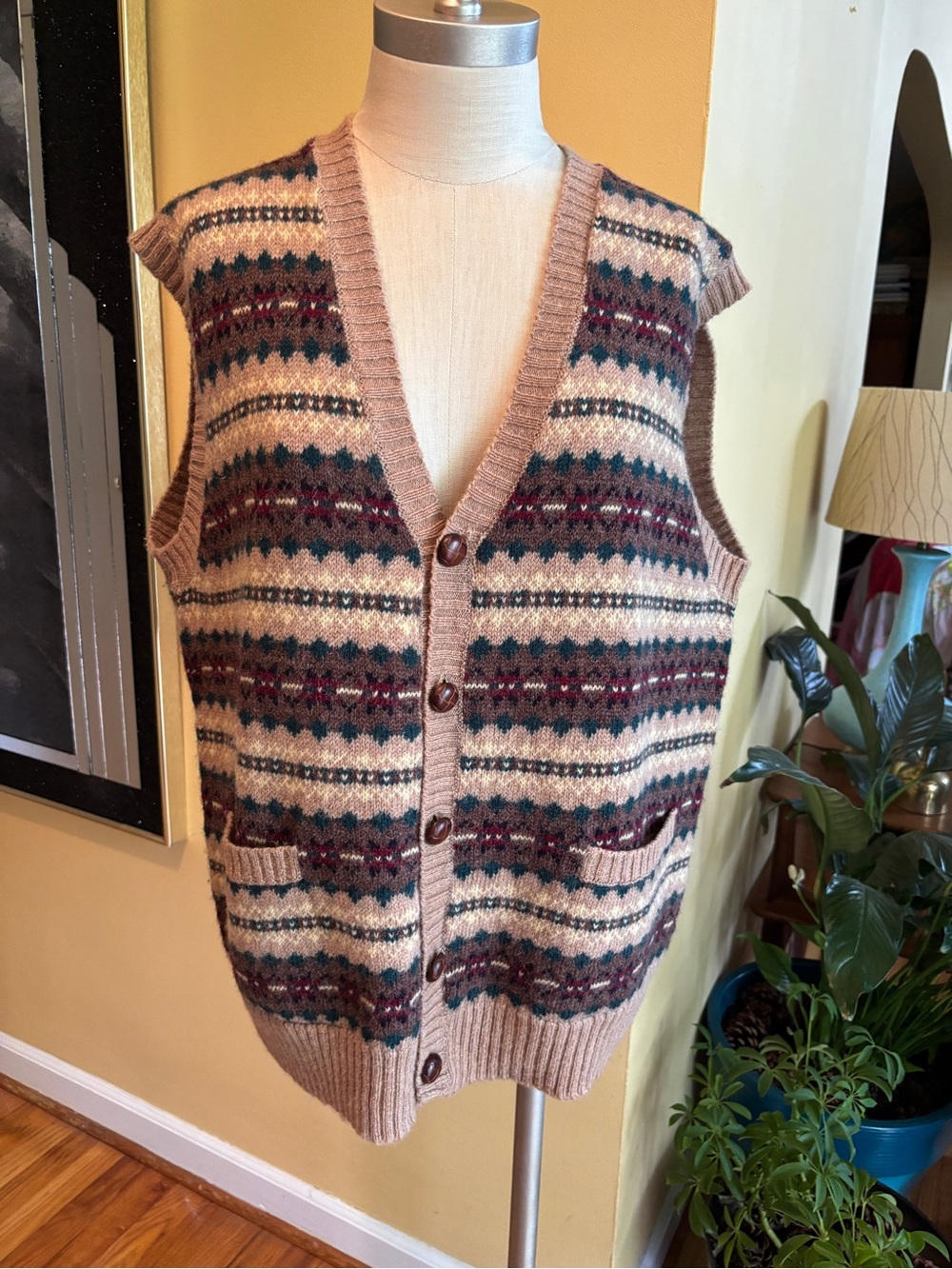 vintage shetland wool sweater vest